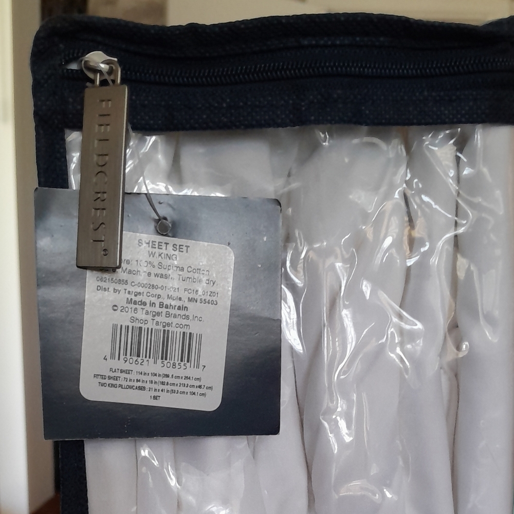 Brand New Fieldcrest California King Sheet Set 100% Supima Cotton - Picture 2 of 7